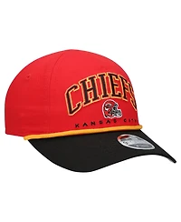 New Era Toddler Red/Black Kansas City Chiefs Arch Coolera 9FORTY A-Frame Adjustable Hat