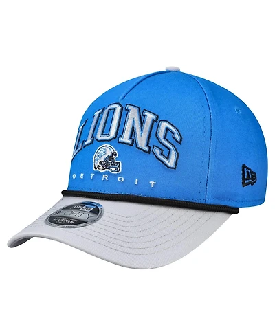 New Era Preschool Blue/Gray Detroit Lions Arch Coolera 9FORTY A-Frame M-Crown Adjustable Hat