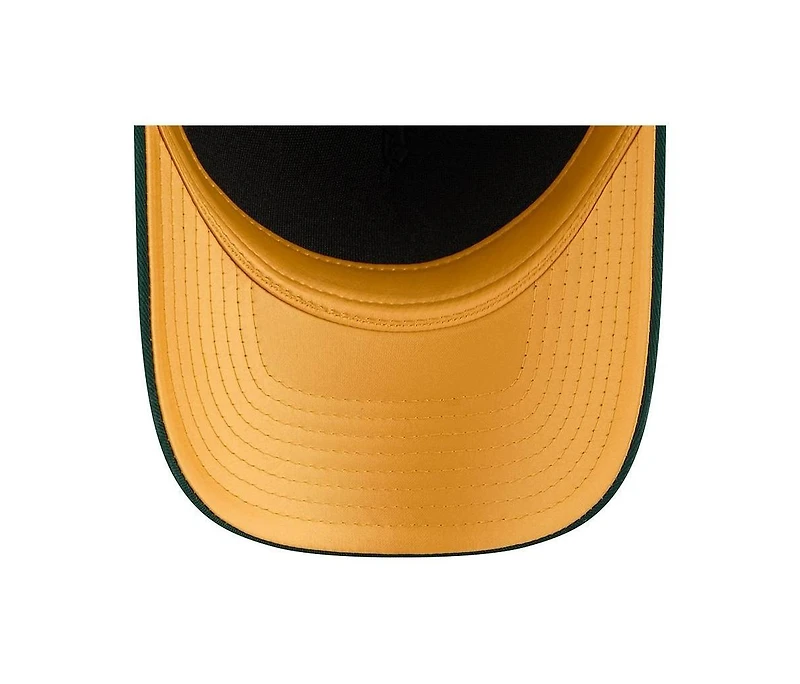 New Era Women's Green Athletics Metallic A-Frame 9FORTY Adjustable Hat