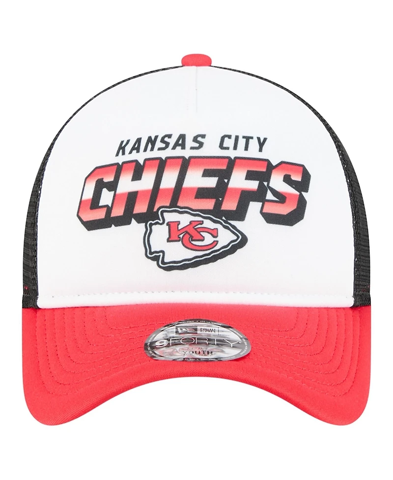 New Era Toddler White/Red Kansas City Chiefs Streak 9FORTY A-Frame Adjustable Hat