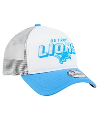 New Era Toddler White/Blue Detroit Lions Streak 9FORTY A-Frame Adjustable Hat