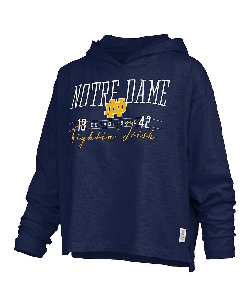 Pressbox Women's Plus Castillo Long-Sleeve Hooded Slub T-Shirt