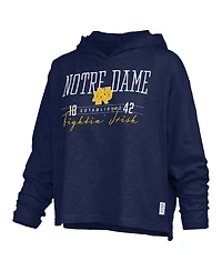 Pressbox Women's Plus Castillo Long-Sleeve Hooded Slub T-Shirt