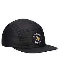 New Era Men's Black Minnesota Vikings Quilted Camper Adjustable Hat