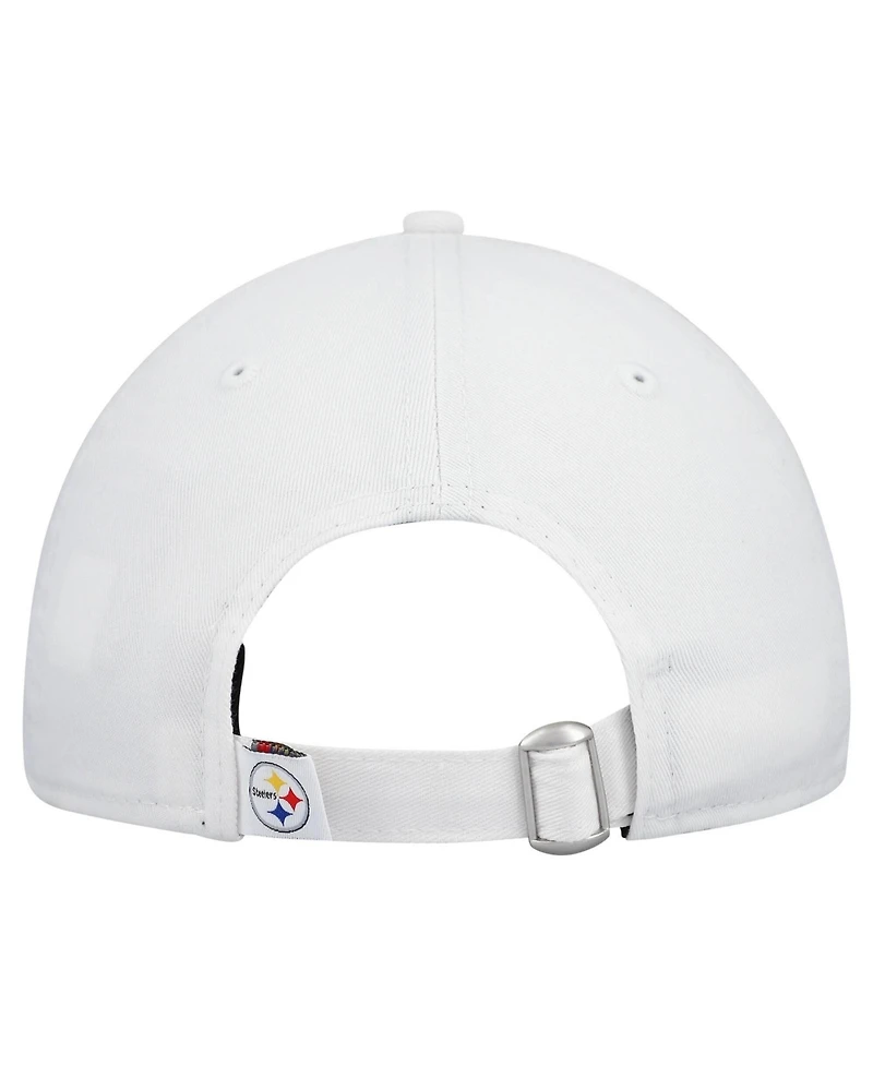 New Era Women's White Pittsburgh Steelers Team Fan 9TWENTY Adjustable Hat