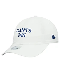 New Era Women's White New York Giants Team Fan 9TWENTY Adjustable Hat