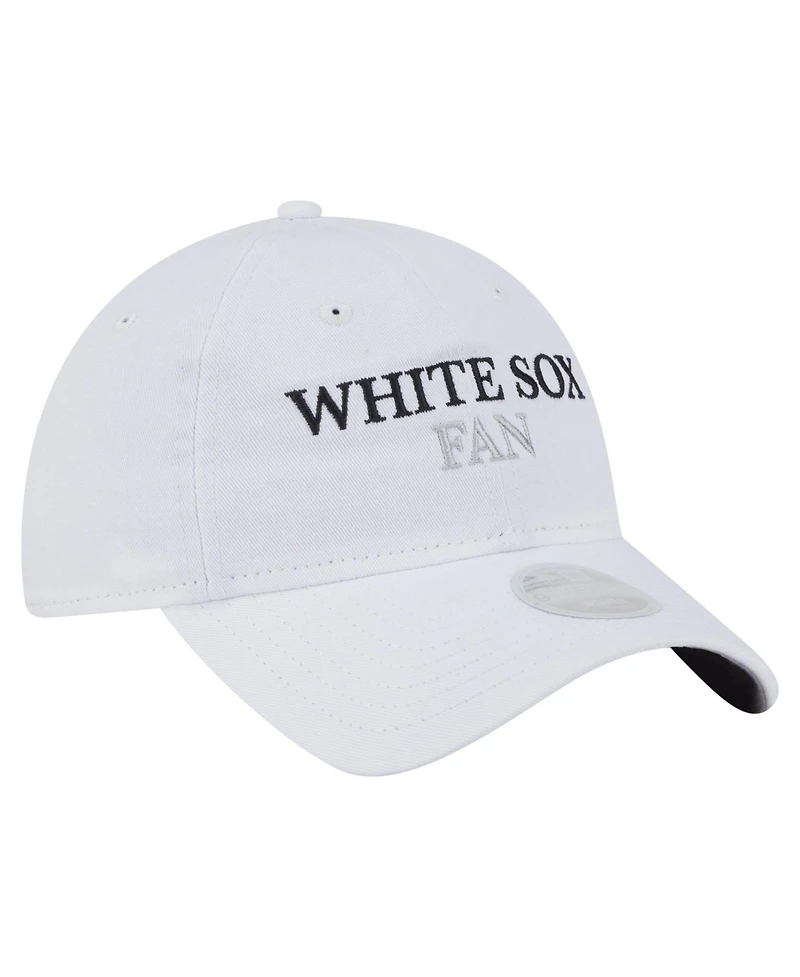 New Era Women's White Chicago White Sox Team Fan 9TWENTY Adjustable Hat