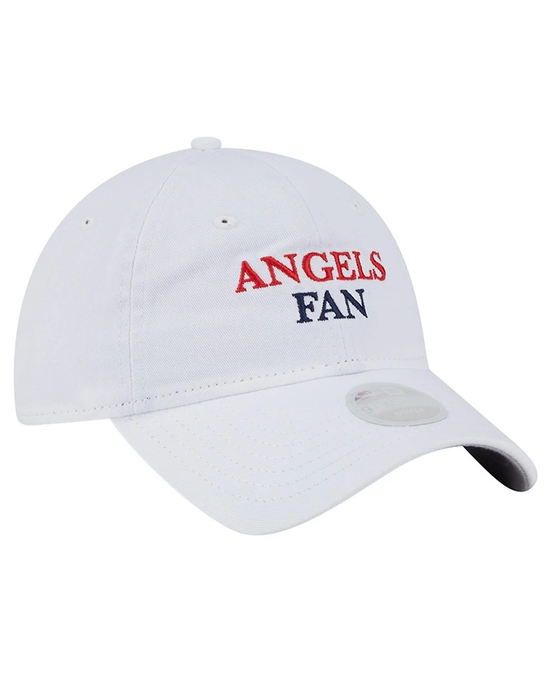 New Era Women's White Los Angeles Angels Team Fan 9TWENTY Adjustable Hat