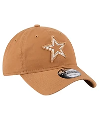 New Era Men's Brown Dallas Cowboys Stamp 9TWENTY Adjustable Hat