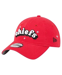 New Era Big Girls Red Kansas City Chiefs Cheer 9TWENTY Adjustable Hat