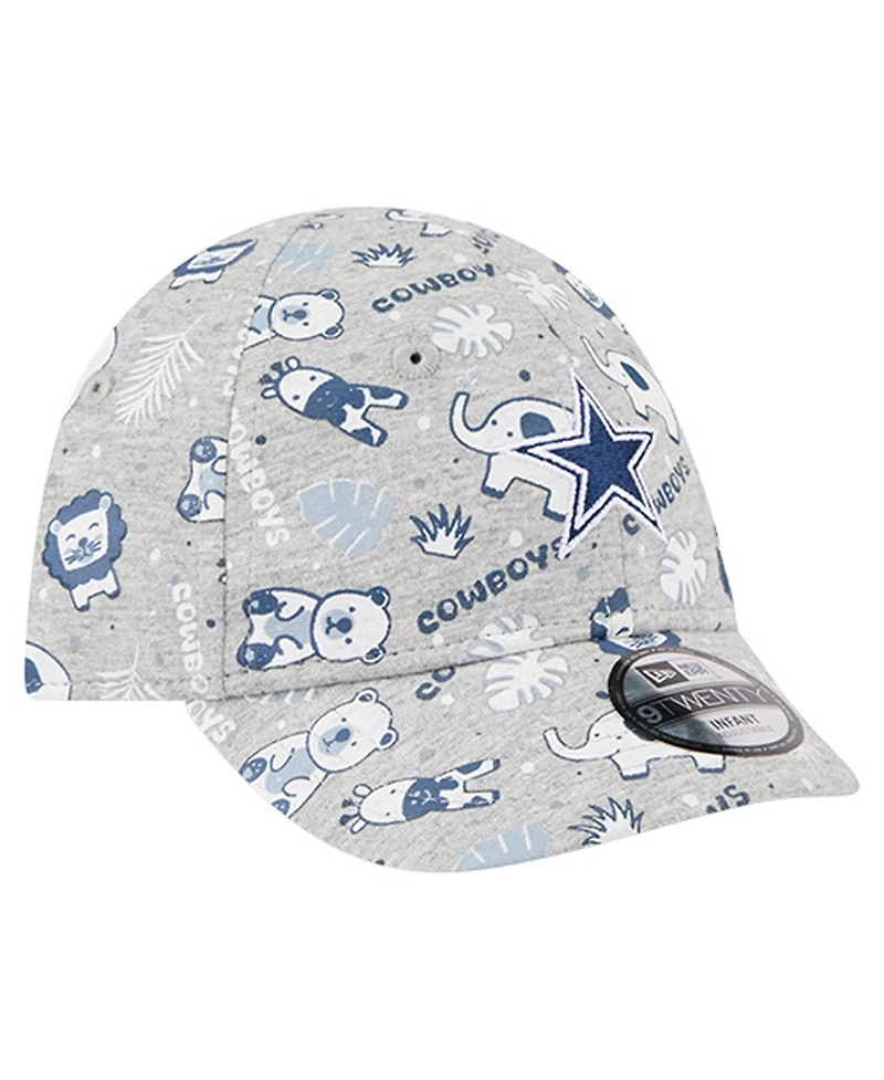 New Era Baby Boys and Girls Gray Dallas Cowboys Animal 9TWENTY Flex Hat