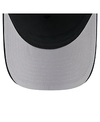 New Era Men's Black Tampa Bay Rays City Initial 9FORTY A-Frame M-Crown Adjustable Trucker Hat