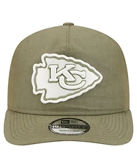 New Era Men's Olive Kansas City Chiefs Nylon 19TWENTY Adjustable Hat