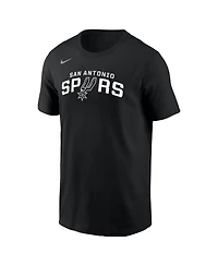 Nike Men's Black San Antonio Spurs Logo T-Shirt