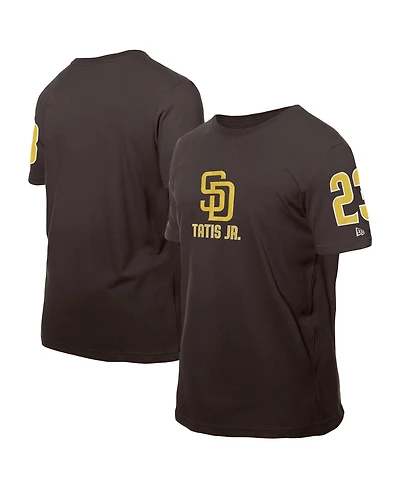 New Era Men's Fernando Tatis Jr. Brown San Diego Padres Design Lab Name Number T-Shirt