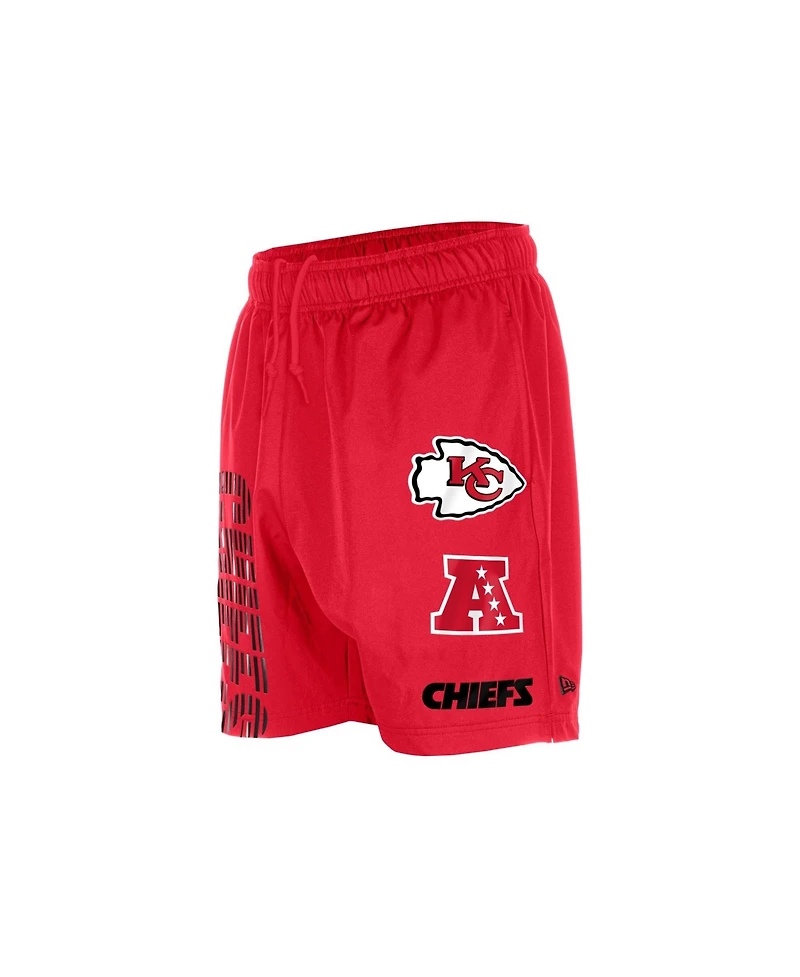 New Era Men's Red Kansas City Chiefs Match Shorts