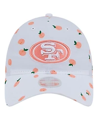 New Era Women's White San Francisco 49ers Fruit Pattern 9TWENTY Adjustable Hat