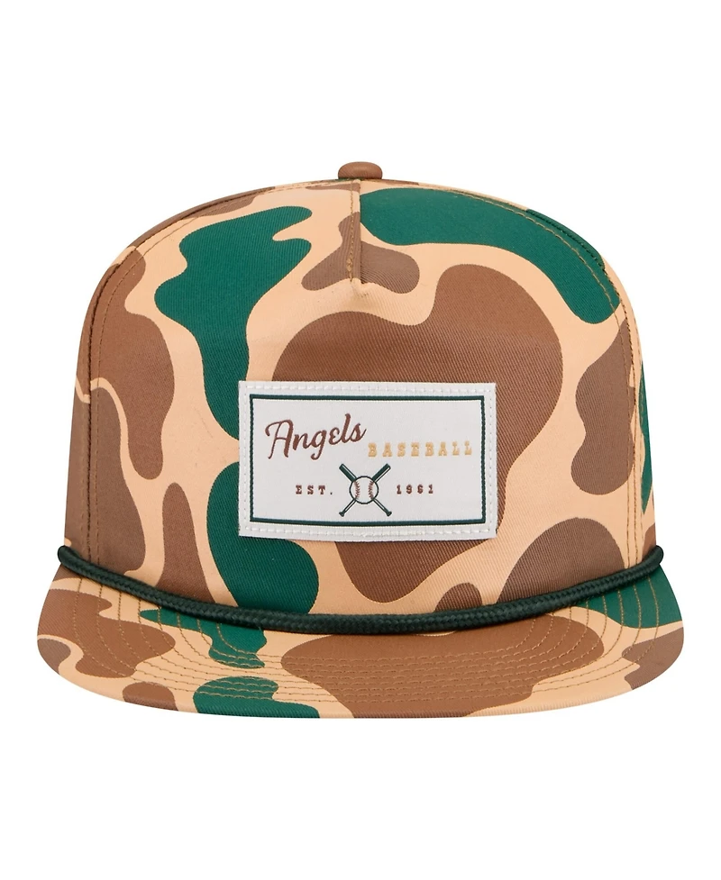 New Era Men's Camo Los Angeles Angels Duck 19TWENTY Adjustable Hat