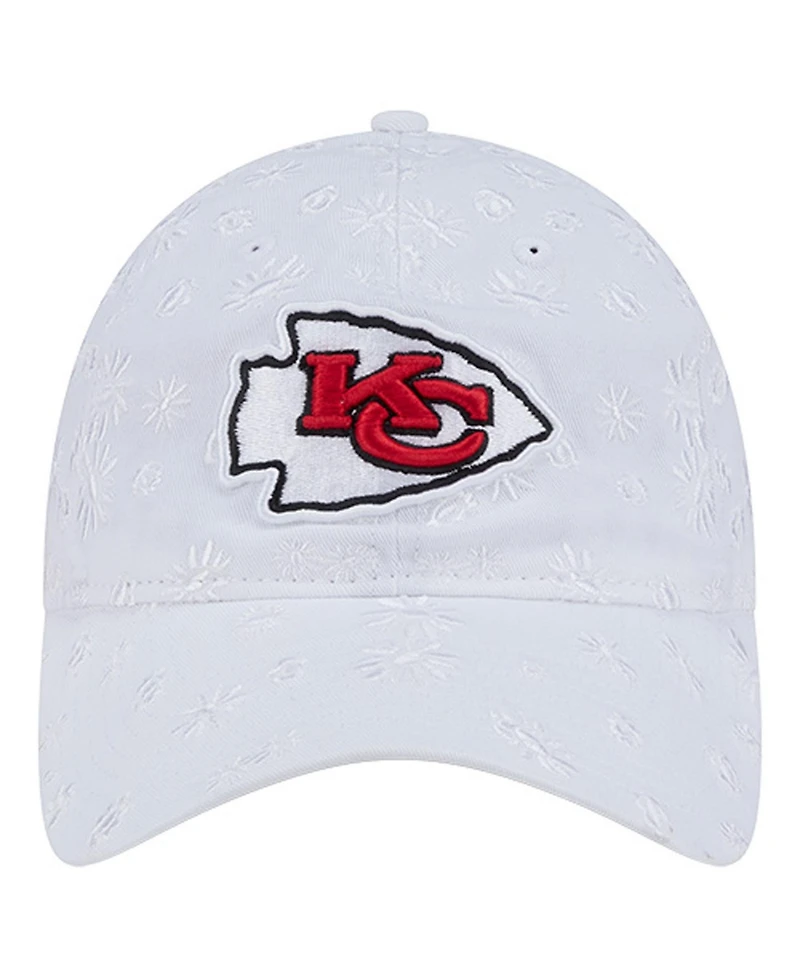 New Era Women's White Kansas City Chiefs Floral 9TWENTY Adjustable Hat