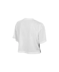 New Era Women's Washington Commanders Cropped Boxy Mesh T-Shirt