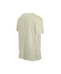 New Era Men's Cream Philadelphia Phillies Throwback Meshback Pinstripe T-Shirt