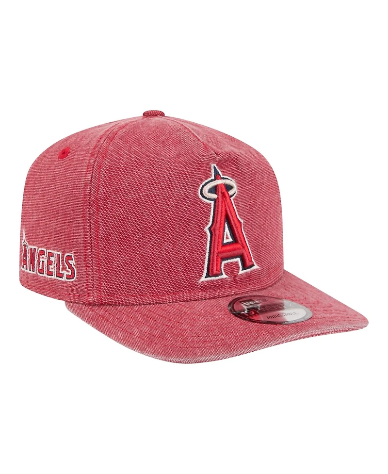 New Era Men's Red Los Angeles Angels Denim Classic 19TWENTY Adjustable Hat