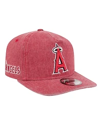New Era Men's Red Los Angeles Angels Denim Classic 19TWENTY Adjustable Hat
