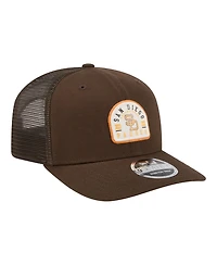 New Era Men's Brown San Diego Padres Throwback Contest 9SEVENTY Adjustable Trucker Hat