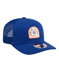 New Era Men's Royal New York Mets Contest 9SEVENTY Adjustable Trucker Hat