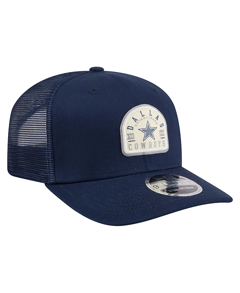 New Era Men's Navy Dallas Cowboys Contest 9SEVENTY Adjustable Trucker Hat