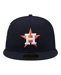 New Era Men's Navy Houston Astros Hidden Hit 59FIFTY Fitted Hat