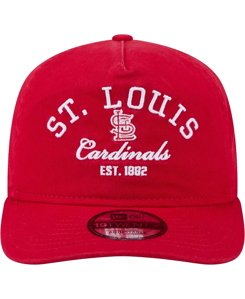 New Era Men's Red St. Louis Cardinals Stacked 19TWENTY Adjustable Hat