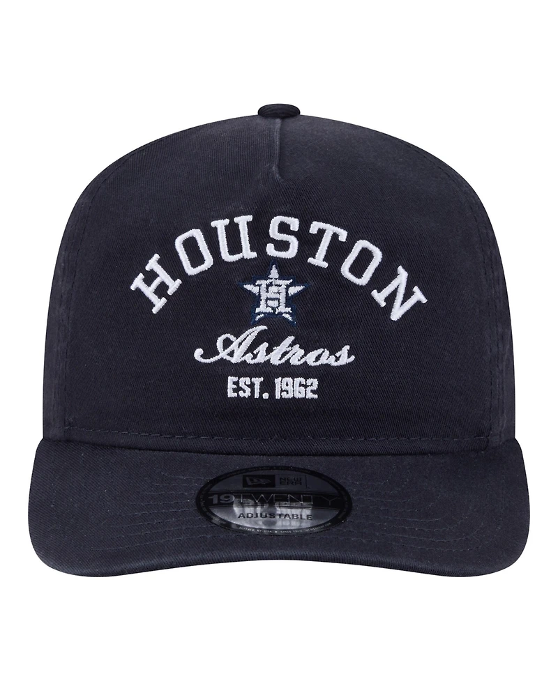 New Era Men's Navy Houston Astros Stacked 19TWENTY Adjustable Hat