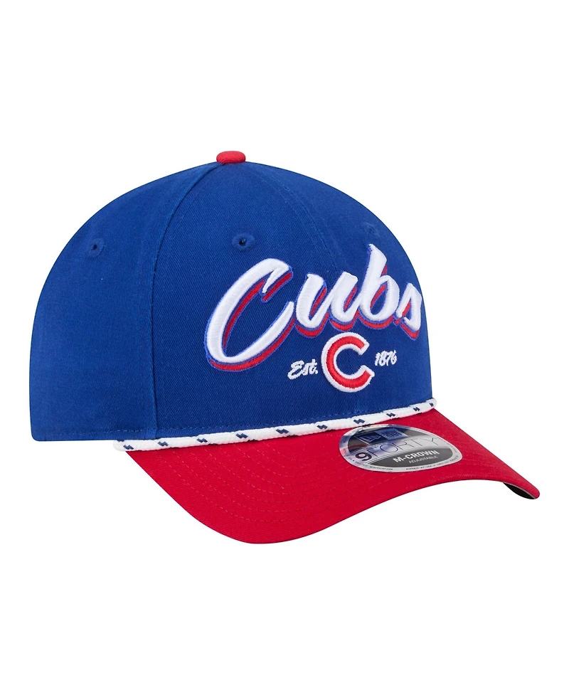 New Era Men's Royal/Red Chicago Cubs Team Loyal 9FORTY M-Crown Adjustable Hat