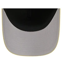 New Era Men's Black/Gold Pittsburgh Steelers 9FORTY Felt A-Frame Adjustable Hat