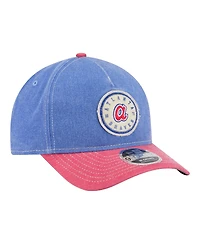 New Era Men's Royal/Red Atlanta Braves Felt M-Crown 9FORTY Adjustable Hat