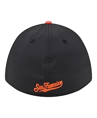 New Era Men's Black/Orange San Francisco Giants Rope M-Crown A-Frame 39THIRTY Flex Hat