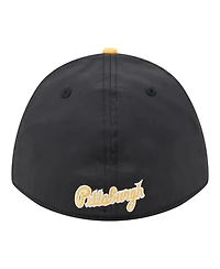 New Era Men's Black/Gold Pittsburgh Pirates Rope M-Crown A-Frame 39THIRTY Flex Hat