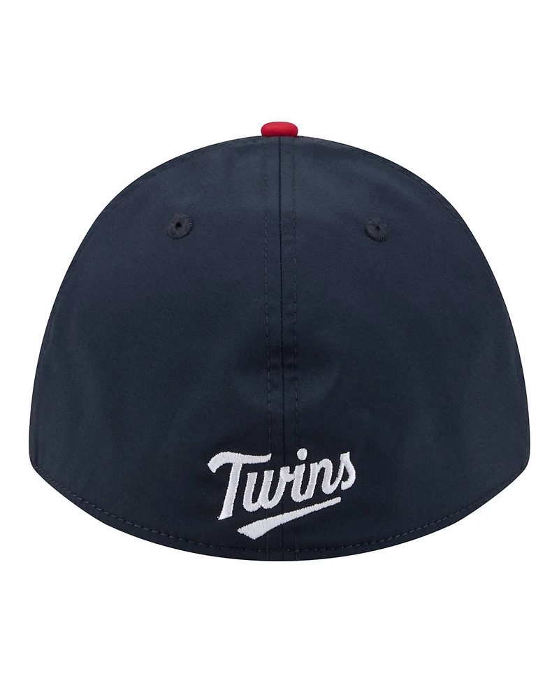 New Era Men's Navy/Red Minnesota Twins Rope M-Crown A-Frame 39THIRTY Flex Hat
