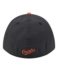 New Era Men's Black/Orange Baltimore Orioles Rope M-Crown A-Frame 39THIRTY Flex Hat