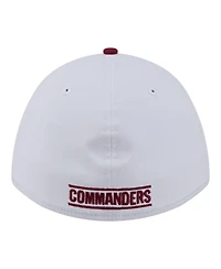 New Era Men's Gray/Burgundy Washington Commanders Patch 39THIRTY A-Frame M-Crown Perforated Flex Hat