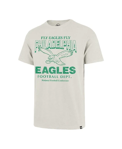47 Brand Men's Natural Philadelphia Eagles Head On Scrum T-Shirt