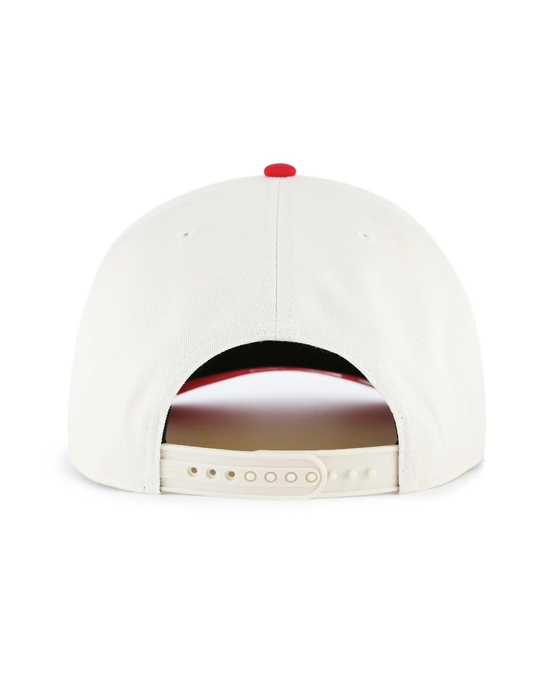 47 Brand Men's Natural Atlanta Falcons Throwback Arcitext Hitch Adjustable Hat
