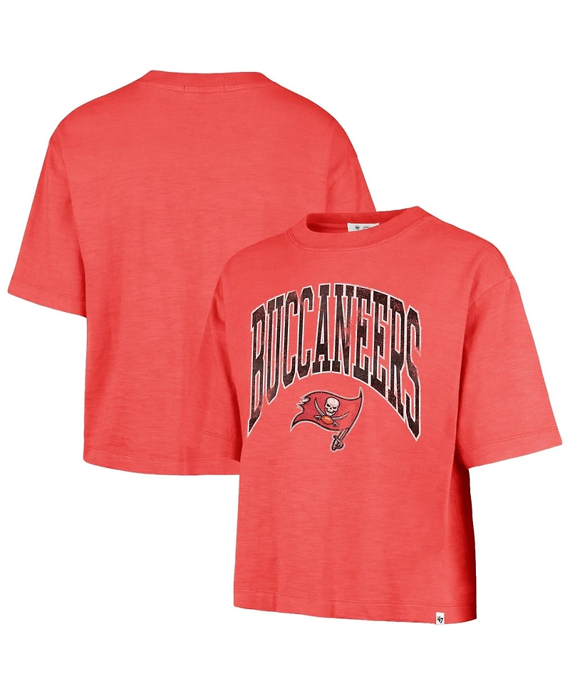 '47 Brand Women's Tampa Bay Buccaneers Mindi Cropped Slub T-Shirt