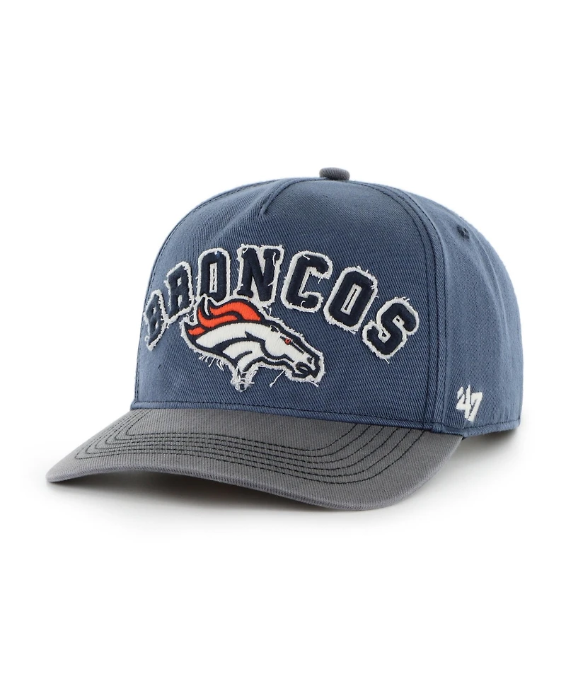 47 Brand Men's Navy Denver Broncos Calderwood Well Worn Hitch Adjustable Hat