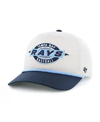'47 Brand Big Boys and Girls Natural/Navy Tampa Bay Rays Frame Out Hitch Adjustable Hat
