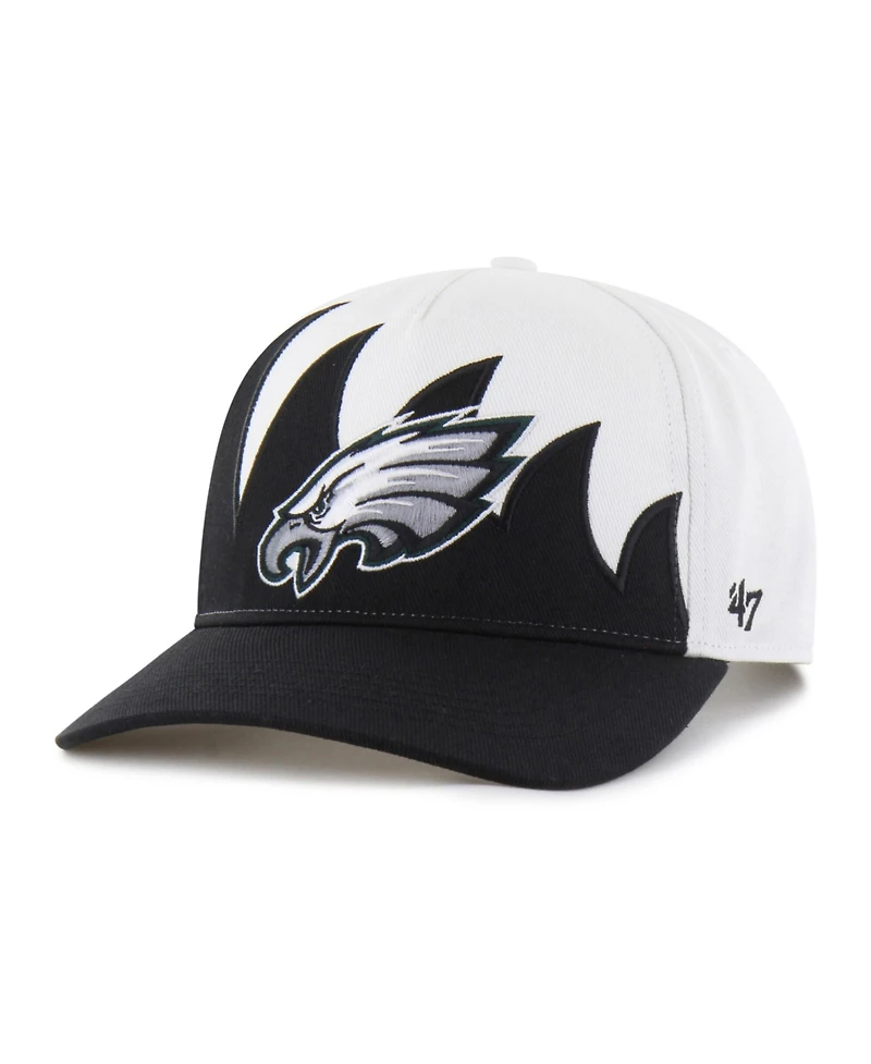 47 Brand Men's White Philadelphia Eagles Jagged Hitch Adjustable Hat