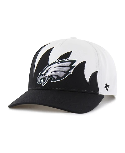 47 Brand Men's White Philadelphia Eagles Jagged Hitch Adjustable Hat
