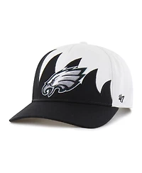 47 Brand Men's White Philadelphia Eagles Jagged Hitch Adjustable Hat