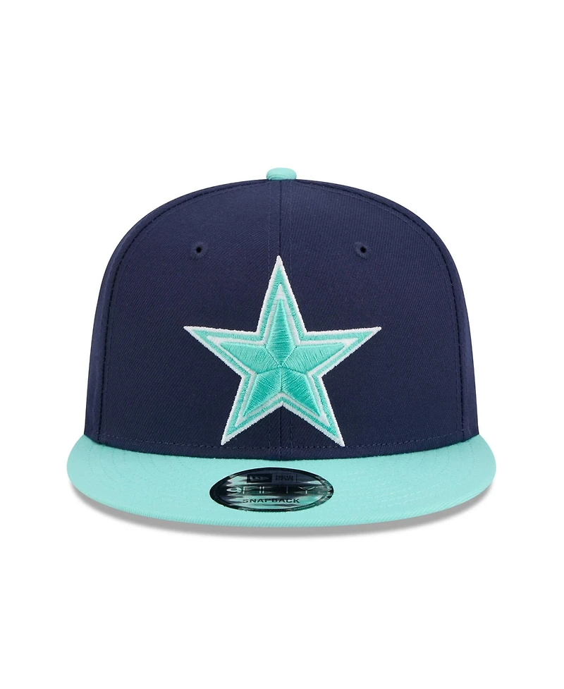 New Era Big Boys and Girls Navy/Light Blue Dallas Cowboys Two-Tone Color Pack 9FIFTY Snapback Hat